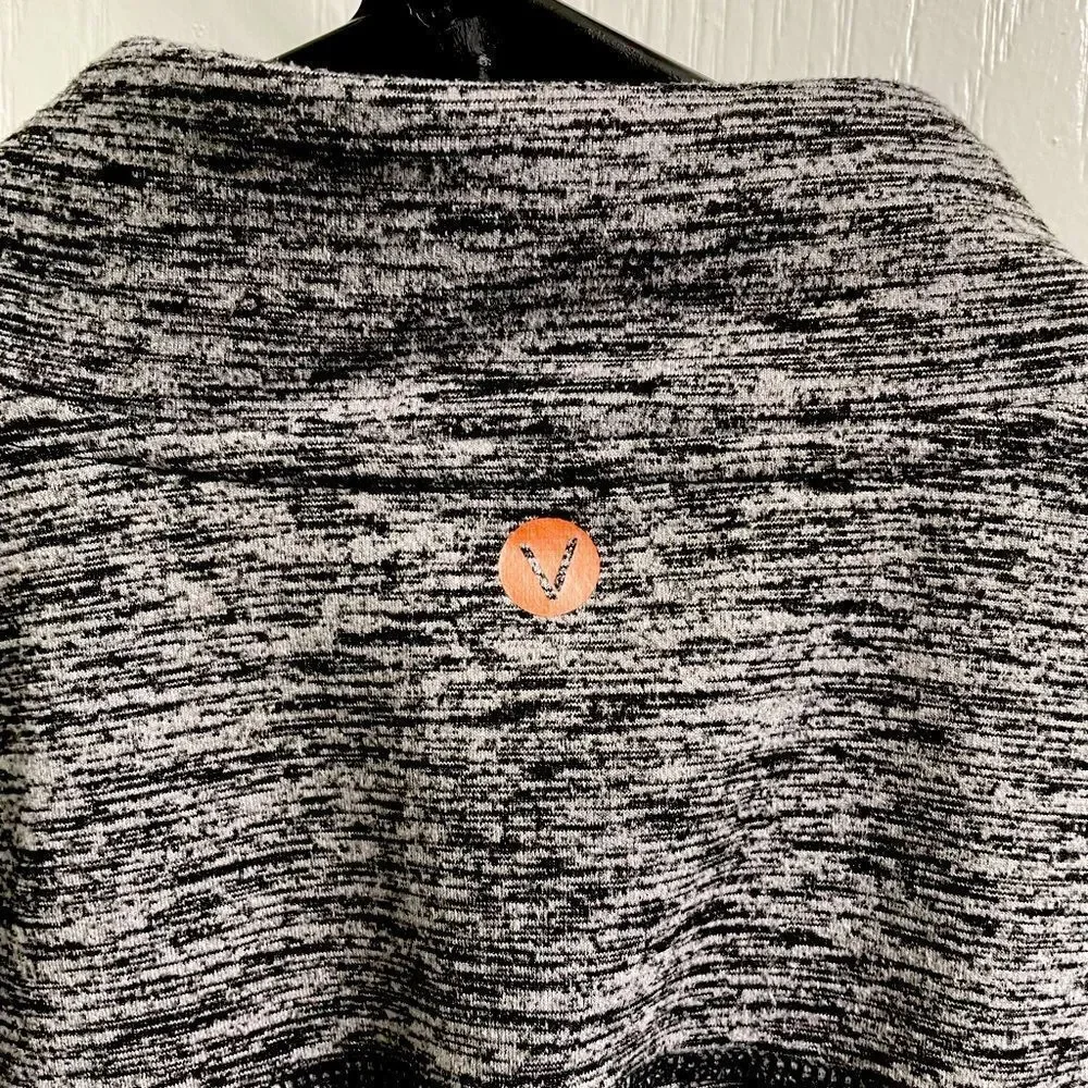 Lane Bryant Livi Athletic Jacket Zip Size 14/16 Dark Heather Gray Pockets Ruffle - Picture 7 of 8